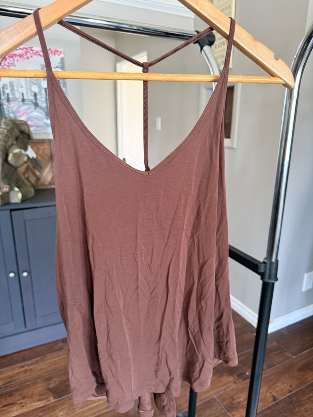 lululemon athletica Brown Strappy V-Neck Tank
